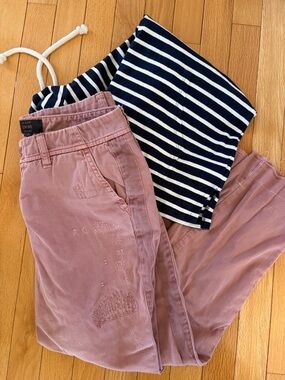 J. Crew Nantucket red -distressed Chino Pants